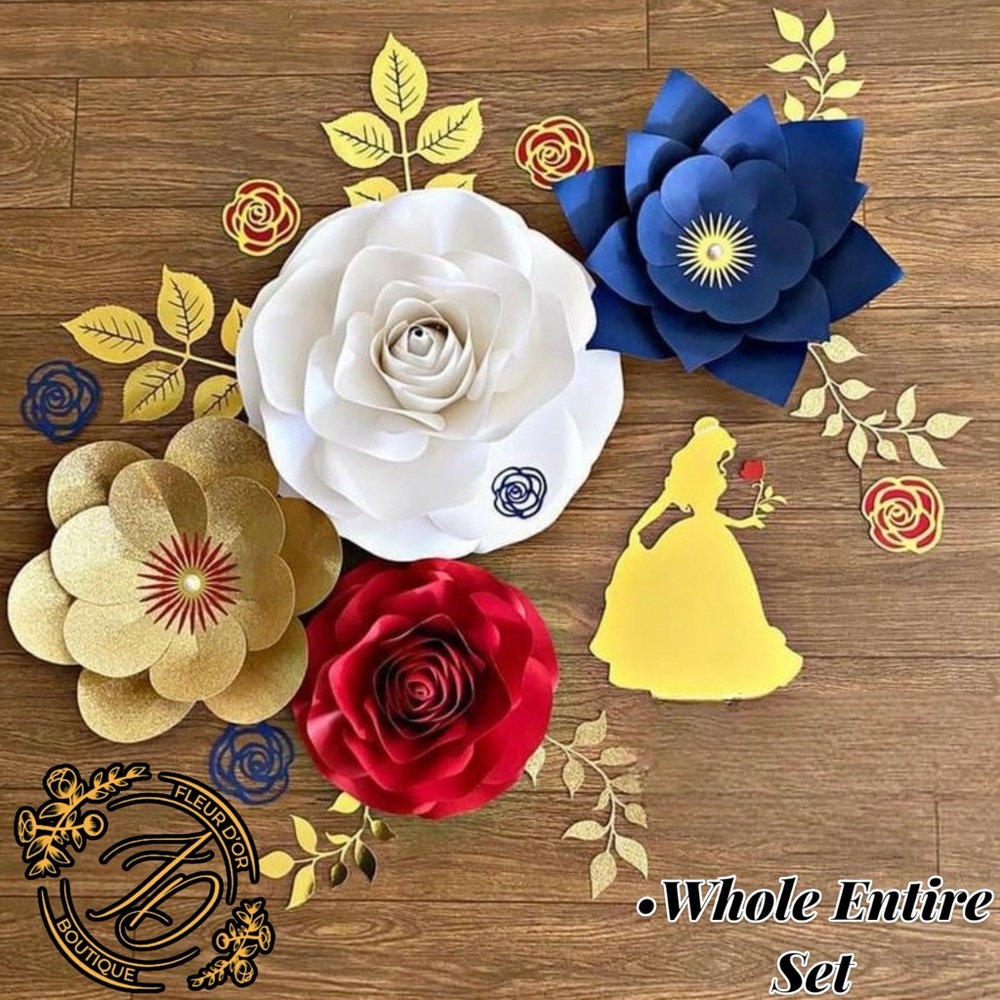Cinderella Flower Decor For Nursery/Office/Bedroom/Event